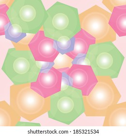 Colorful vector background based on polygon shapes. Seamless pattern.