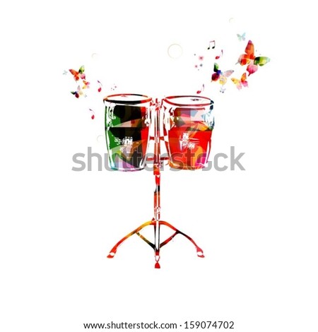 Colorful vector  background with butterflies.