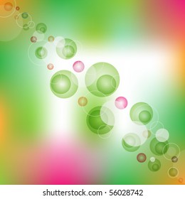 Colorful vector background with circles