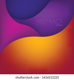 Colorful Vector background curve line element