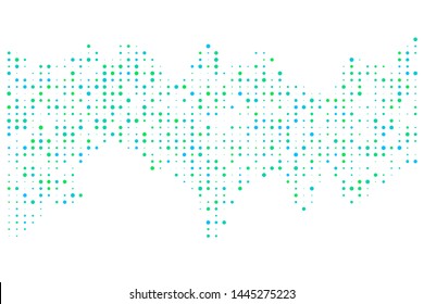 Colorful vector background with dot bubbles. Dot bubbles on abstract background. Usable for design background - Vector Illustration