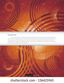 colorful vector background with free space for sample text.