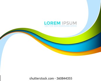 Colorful vector background gradient tone circle loop paper overlap layer for background design