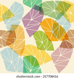 Colorful vector background illustration. Triangle geometric mosaic pattern
