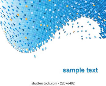 colorful vector background with lots of pixels