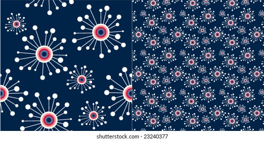 colorful vector background in old style