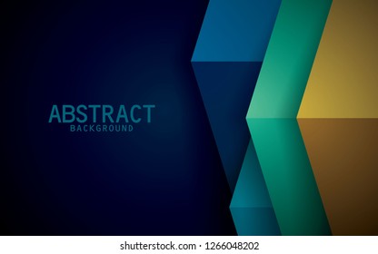 Colorful vector background overlap dimension modern design