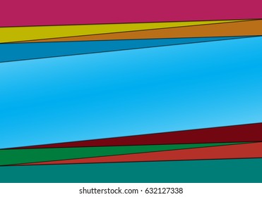 Colorful vector background overlap dimension modern line bar design for text and message website design , vector