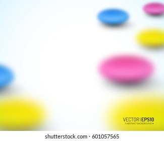 Colorful vector background with place for your text and blurred elements for business presentation .