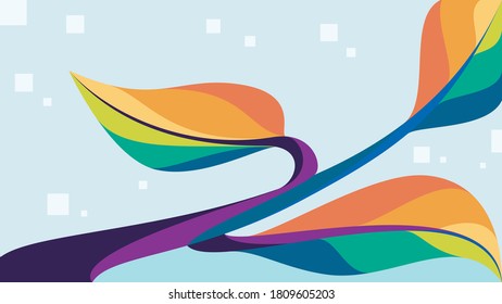 colorful vector background with pop art style