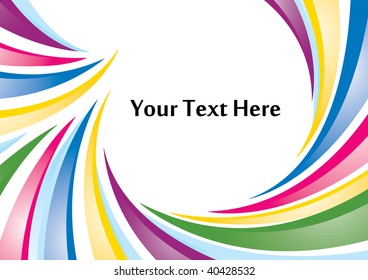A colorful vector background with room for your text.