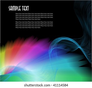   A colorful vector background with room for your text.
