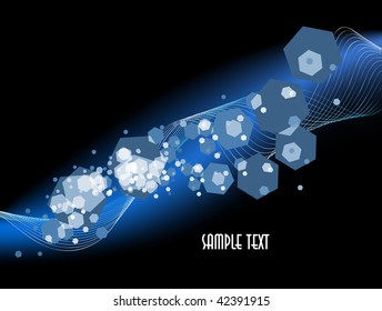  A colorful vector background with room for your text.