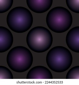 Colorful vector background. Seamless pattern for greeting card. Rainbow on black color.