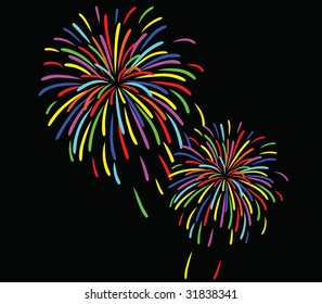Colorful vector background with spectrum dots