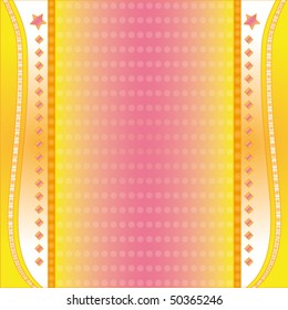Colorful vector background with stars and dots