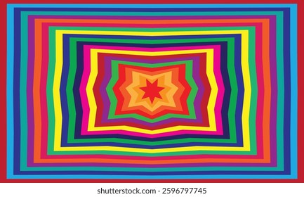 A colorful vector background with vibrant stars scattered across, creating a mesmerizing and dynamic atmosphere of cosmic energy and beauty.