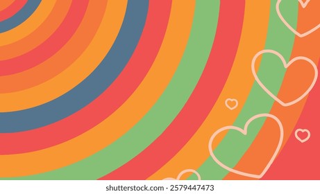 Colorful vector backgrounds featuring layered hearts create an inviting atmosphere for Valentine’s Day festivities and expressions of love