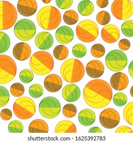 Colorful Vector Ball Pattern Design