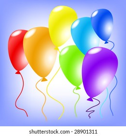 Colorful vector balloons