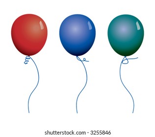 Colorful vector balloons