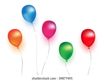 colorful vector balloons