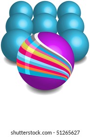 colorful vector balls