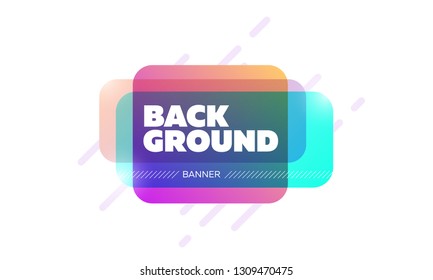 Colorful vector banner with bright background and glowing edges. Can be used for sale promotion, web stickers and shopping events.