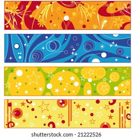 Colorful vector banner collection