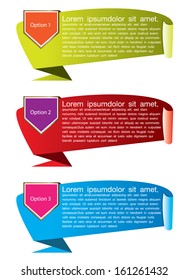 colorful vector banner set 
