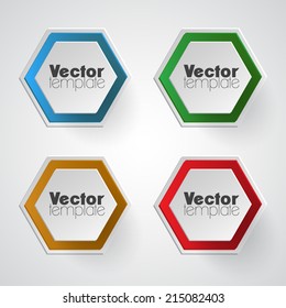 Colorful vector banner set