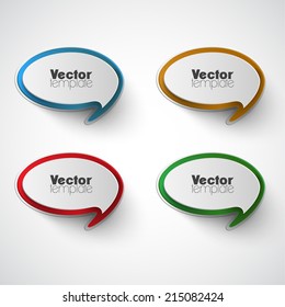 Colorful vector banner set