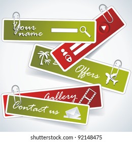colorful vector banner set