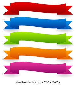 Colorful Vector Banners - Wavy, Waving version