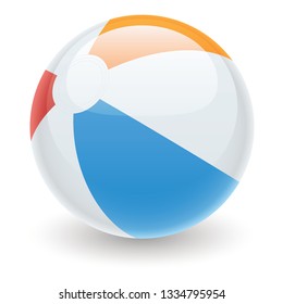 Colorful vector beach ball