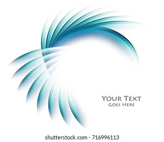 Colorful vector blue wavy background. Bright abstract illustration. Elements for your design. Eps10