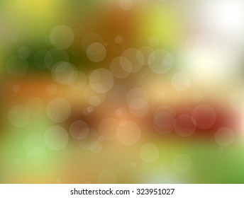 Colorful vector blurred circle abstract background with bokeh light circles