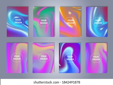 Coloridas texturas de gradientes borrosos vectoriales. Antecedentes de la publicación en medios sociales, fondo de pantalla, aplicación móvil, pantalla 