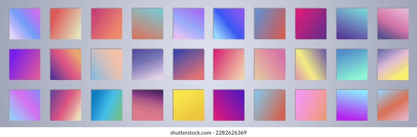 Colorful vector blurred gradient textures. Background for Social media post, wallpaper, mobile app, screen 