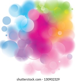 colorful Vector bokeh background