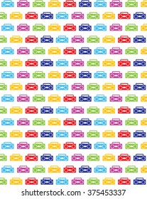 Colorful Vector Boombox Pattern