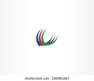 colorful vector branding logo design icon