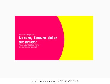 Colorful vector brochure, flyer, poster for online ads