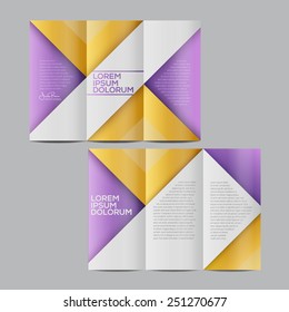 Colorful vector brochure template design