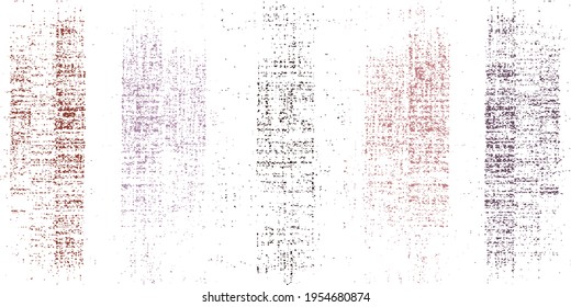 Colorful vector brush srokes texture. Distressed uneven background made of lines of different colors. Abstract distressed vector illustration. Overlay for interesting effect and depth. EPS10