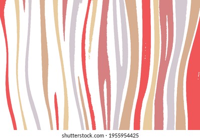 Colorful vector brush srokes texture. Distressed uneven background made of lines of different colors. Abstract distressed vector illustration. Overlay for interesting effect and depth. EPS10