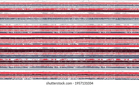 Colorful vector brush srokes texture. Distressed uneven background made of lines of different colors. Abstract distressed vector illustration. Overlay for interesting effect and depth. EPS10