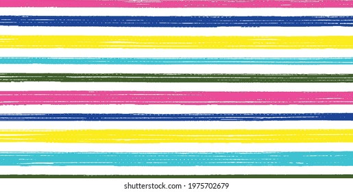 Colorful vector brush srokes texture. Distressed uneven background made of lines of different colors. Abstract distressed vector illustration. Overlay for interesting effect and depth. EPS10