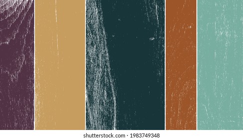 Colorful vector brush srokes texture. Distressed uneven background made of lines of different colors. Abstract distressed vector illustration. Overlay for interesting effect and depth. EPS10