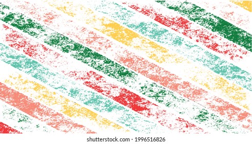 Colorful vector brush srokes texture. Distressed uneven background made of lines of different colors. Abstract distressed vector illustration. Overlay for interesting effect and depth. EPS10